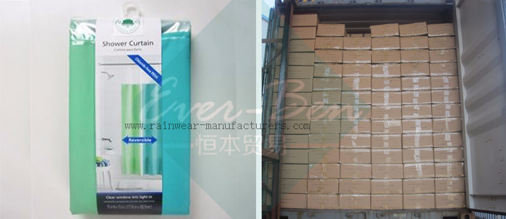 EVA shower curtain factory warehouse